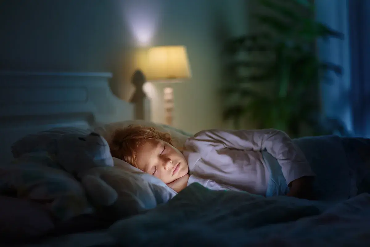 Bedroom scene used as quiet-hours context.