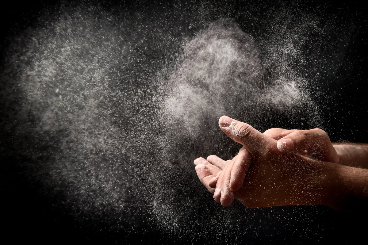 A close-up of cigarette smoke, fine particulate matter