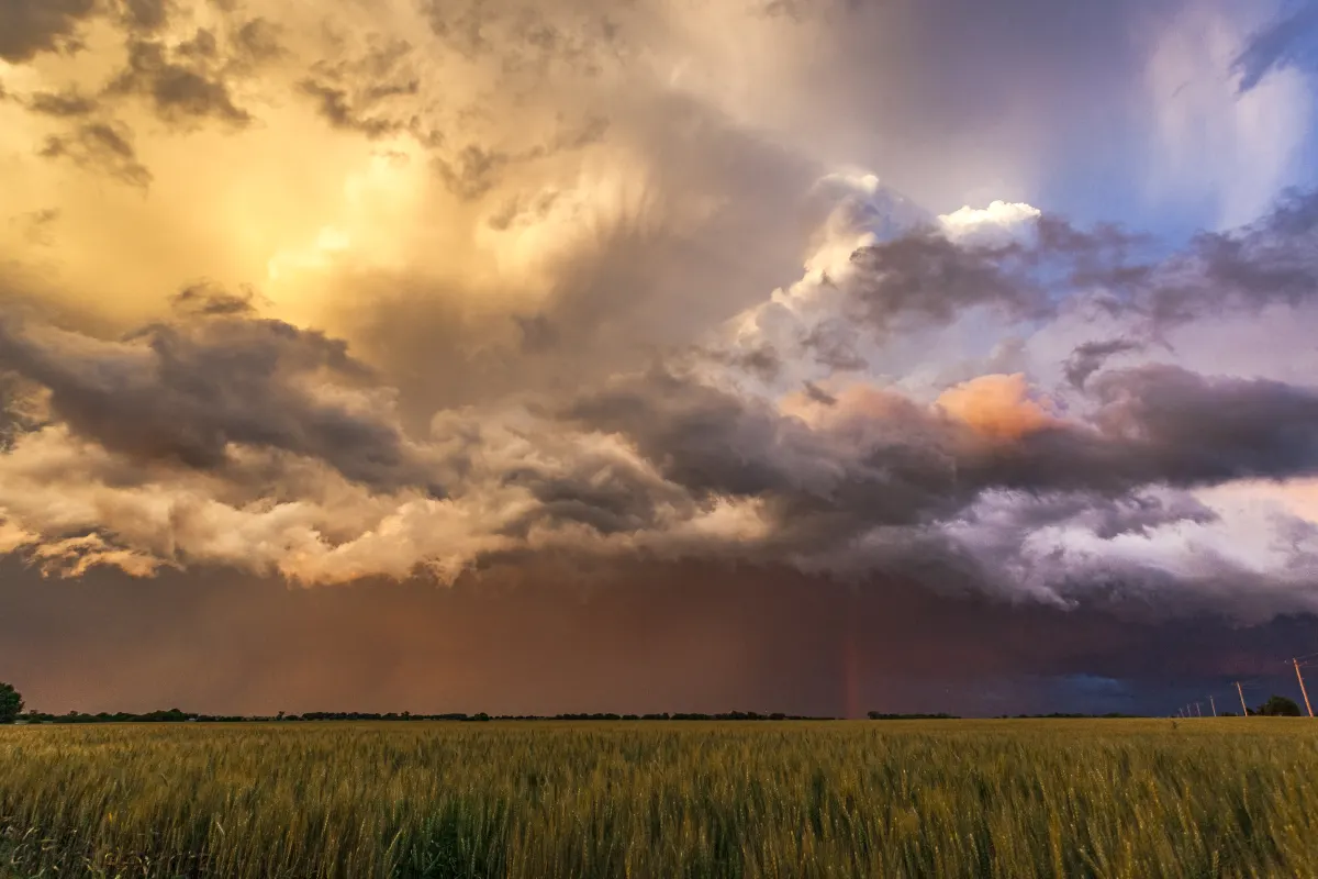 Storm clouds gathering, barometric pressure shift